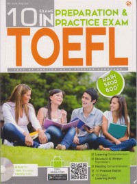 Image of 10 Exams in preparation & practice exam toefl