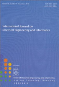 Image of International Journal on Electrical Engineering and Informatics Vol.8, No.4, December 2016