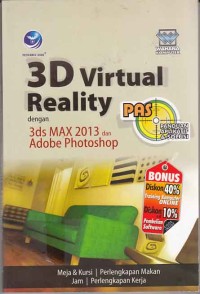 Image of PAS (panduan aplikatif & solusi) 3D virtual reality dengan 3ds max 2013 dan adobe photoshop