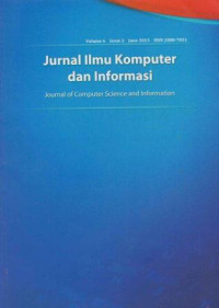 Image of JIKI; Jurnal Ilmu Komputer dan Informasi - Universitas Indonesia Vol.6 Issue 2 June 2013