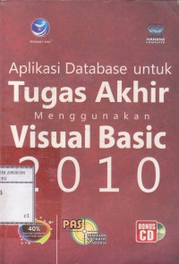 Image of Aplikasi Database untuk Tugas Akhir menggunakan visual basic 2010