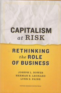 Image of Capitalism at risk rethinking the role of business