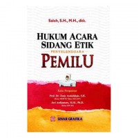 Image of Hukum acara sidang etik penyelenggara pemilu