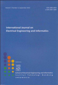 Image of International Journal on Electrical Engineering and Informatics Vol.7, No.3, September 2015
