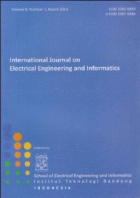 Image of International Journal on Electrical Engineering and Informatics Vol.8, No.1, March 2016