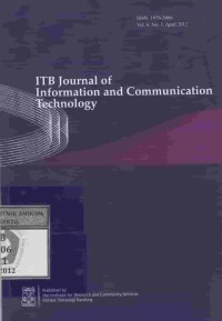 Image of ITB Journal of Information and Communication Technology Vol.6 No.1 April 2012