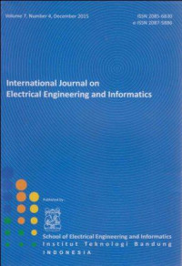 Image of International Journal on Electrical Engineering and Informatics Vol.7, No.4, December 2015