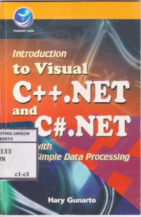 Image of Introduction to Visual C++. NET and C#. NET