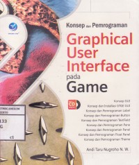 Image of Konsep dan pemrograman Graphical user interface pada games