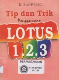 Image of Tip dan Trik Penggunaan Lotus 1-2-3 Release 2.30