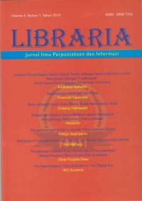 Image of LIBRARIA Vol. 04, No. 1 Tahun 2015