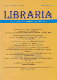 Image of LIBRARIA Vol. 04, No. 2 Tahun 2015