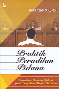 Image of Praktik peradilan pidana: Kemahiran beracara pidana pada pengadilan tingkat pertama