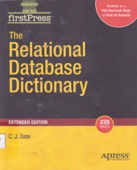 Image of The Relational Database Dictionary