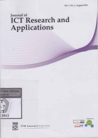 Image of Journal of ICT Research and Applications Vol. 7, No. 1, August 2013