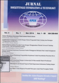 Image of Jurnal Boekittinggi Information & Technology Vol. 4 No. 1 Mei 2014