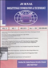 Image of Jurnal Boekittinggi Information & Technology Vol. 5 No. 1 Mei 2015