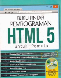 Image of Buku Pintar pemrograman HTML 5 untuk pemula