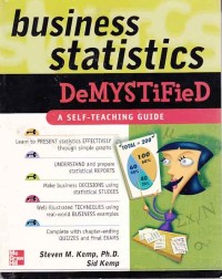 Image of Business Statistics Demystified; a self-teaching guide