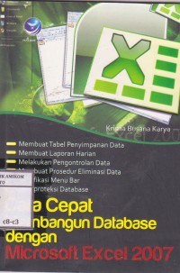 Image of Cara cepat membangun database dengan microsoft excel 2007