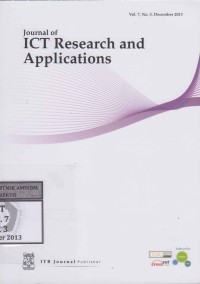 Image of Journal of ICT Research and Applications Vol. 7, No. 3, December 2013