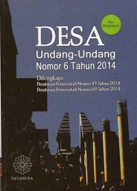 Image of Desa; undang-undang nomor 6 tahun 2014