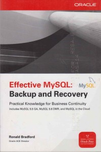 Image of Effective MySQL; backup and recovery