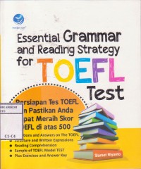 Image of Essenstial Grammar and reading strategy for TOEFL test