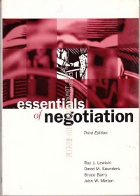 Image of Essentials of Negotiation