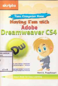 Image of Teen Computer Zone; Having Fun with Adobe Dreamweaver CS4