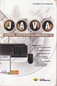 Image of Java algoritma struktur data dan pemrograman GUI