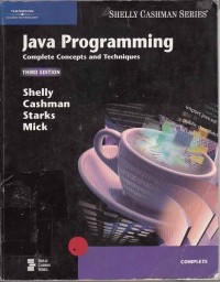 Image of Java programming complete concepts and techniques