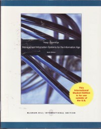 Image of Management information systems; sistem Informasi Manajemen