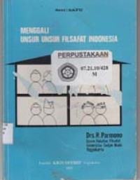 Image of Menggali Unsur-Unsur Filsafat Indonesia