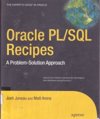 Image of Oracle PL/SQL Recipes ; A Problem-Solution Approach