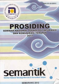 Image of Prosiding; seminar nasional teknologi informasi dan komunikasi terapan 2012