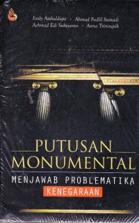 Image of Putusan Monumental: menjawab problematika kenegaraan
