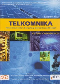 Image of TELKOMNIKA; Telecommunication, Computing, Electronics and Control Vol.13, No.3, September 2015