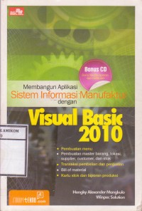 Image of Membangun Aplikasi sistem informasi manufaktur dengan Visual Basic 2010
