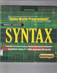 Image of Buku wajib programmer : Indeks lengkap SYNTAX