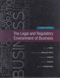 Image of The legal and regulatory environment (sixteenth edition)