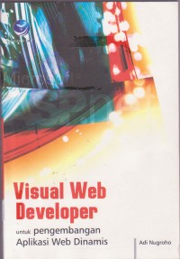 Image of Visual web developer untuk pengembangan aplikasi web dinamais