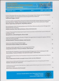 Image of JNTETI; Jurnal Nasional Teknik Elektro dan Teknologi Informasi Vol.2, No.1, Februari 2013