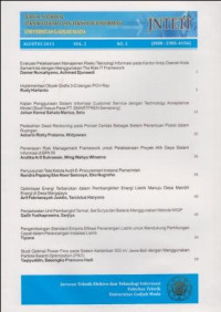 Image of JNTETI; Jurnal Nasional Teknik Elektro dan Teknologi Informasi Vol.2, No.3, Agustus 2013