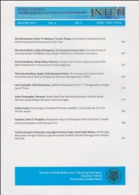 Image of JNTETI; Jurnal Nasional Teknik Elektro dan Teknologi Informasi Vol.4, No.3, Agustus 2015