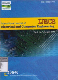 Image of IJECE; International Journal of Electrical and Computer Engineering Vol. 6 No. 4, August 2016