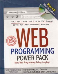 Image of WEB PROGRAMMING POWER PACK; buku web programming terlengkap