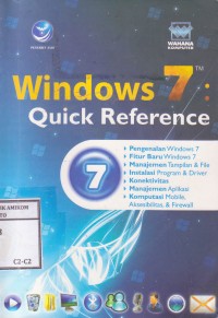 Image of Windows 7 Quick Refence