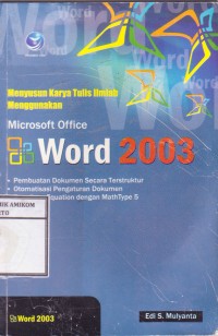 Image of Menyusun Karya Tulis Ilmiah Menggunakan Microsoft Word 2003